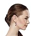 Lux Accessories Silver Tone Christmas X-Mas Jingle Bells Chandelier Earrings