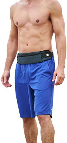Orion Running Belt for Your Smartphone, Money, Keys - Adjustable, Zippered, Water Resistant Waist Pack for Women and Men - Hiking, Walking, Running, Travel (Charcoal Gray)