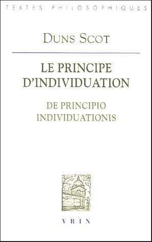 Le  principe d'individuation