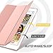 MoKo Case Fit iPad Air 3rd Generation 10.5 Inch 2019, Slim Lightweight Smart Shell Stand Cover with Translucent Frosted Back Protector Fit iPad Air 3, Auto Wake/Sleep,Rose Gold