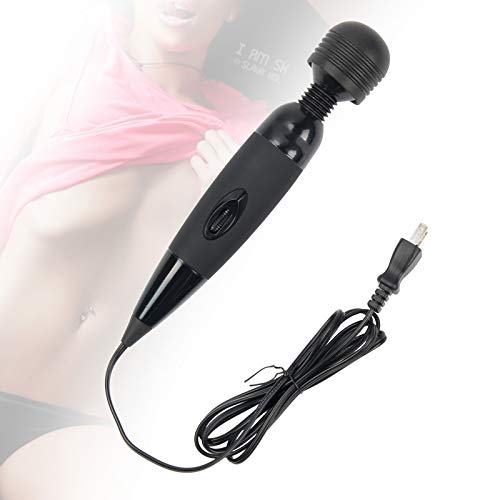 Feefine Handheld Wand,Personal Vibrate Wand Massager Multi-Speed Whisper Quiet, Waterproof, Handheld, Cordless for Neck Shoulder Back Body Massage, Sports Recovery Personal Shoulder Neck (Black)
