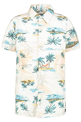 Garcia Kids Shirt Short Sleeve Hemd, Ivory, 116/122 Boy's