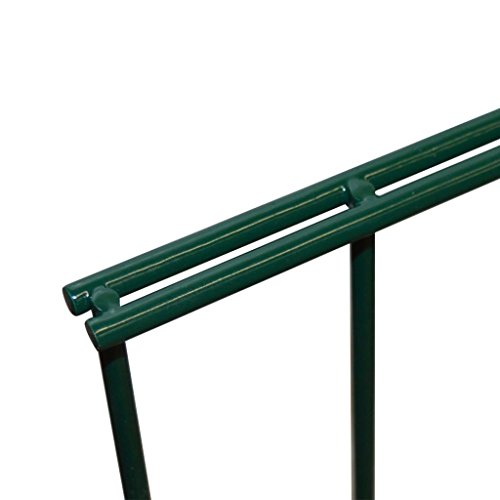 Festnight Doppelstabmattenzaun I Zaun Komplettset I Gartenzaun mit Pfosten 2008x1830mm | Zaunpaneel Metallzaun… – Bild 5