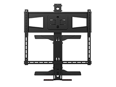 Monoprice Above Fireplace Height Adjustable Swivel TV Pull Down Mantel Wall Mount