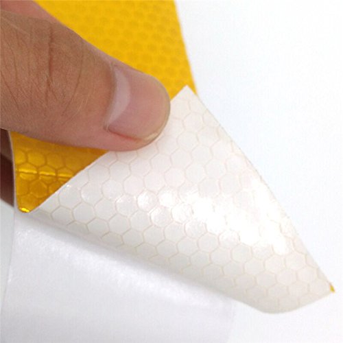 MeiBoAll Car Warning Tape,3M Waterproof Reflector Tape Roll Safety Warning Tape Automobile Safety Identification Reflective Strips (Green)
