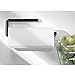 mDesign Wall Mount Paper Towel Holder for Inside Kitchen Cabinets and Home � Black