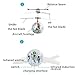 SZJJX Mini Flying RC Ball, Crystal Hand Suspension Helicopter Aircraft Infrared Sensing Induction Disco Lighting Bird Toy Colorful LED Flashing