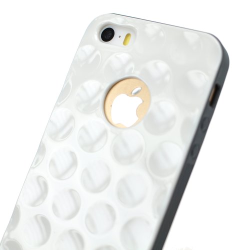 Wydan White Golf Ball Design Glossy Hard Sturdy iPhone 5 5S Case Cover
