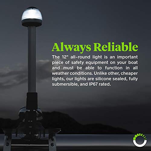 White LED Marine Navigation Anchor AllRound Boat Light [USCG ABYC A16