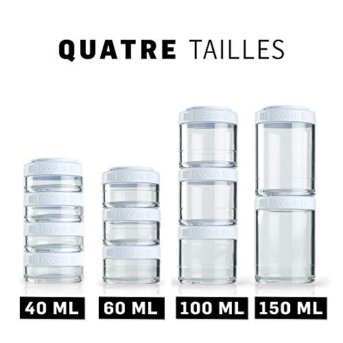 BlenderBottle GoStak Food Storage Containers for Protein Powder