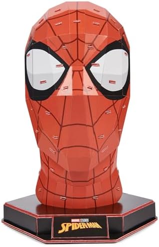 , kit de maqueta de rompecabezas en 3D de Spider-Man 82 piezas Spider-Man para decoración de escritorio Juguetes de construcción Rompecabezas en 3D para adultos y niños a partir de 12 años