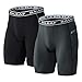 Baleaf Men's 9 Inches Compression Shorts Workout Sports Tights Side Pocketed Basketball Shorts 2 Pack