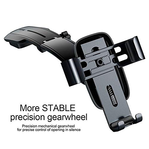 Insten Metal Age Gravity Connecting Rod Type Car Mount Phone Holder, Black for iPhone 11/11 Pro XS X 8 7 6 5 Plus Universal