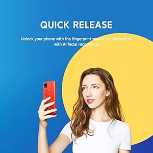 Xiaomi Redmi 9C Smartphone, 2 GB + 32 GB, 13 MP AI Triple Camera 6.53"HD + Dot Drop Display 5000mAh (typ) con AI Face Unlock, Grigio (Midnight Grey) - immagine 6