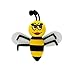 Holdream Car Antenna Topper Decors Smiling Bee Ornaments Car Decoration (Queen bee)