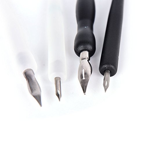 1 Set Manga Cartoon Comic Pro Anime Drawing Painting Kit Tool With 2 Pen Holders and 5 Nibs,Color Random by OBANGONG