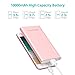 BENANNA Portable Charger 10000mAh Lightning & Micro-USB Input Power Bank External Battery...