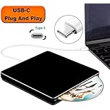 USB-C SuperDrive Guamar USB Type-C External DVD CD Burner Drive DVD CD +/-RW Rewriter with High Speed Data Transfer for Latest Mac/Mac Pro/Desktop(Black)