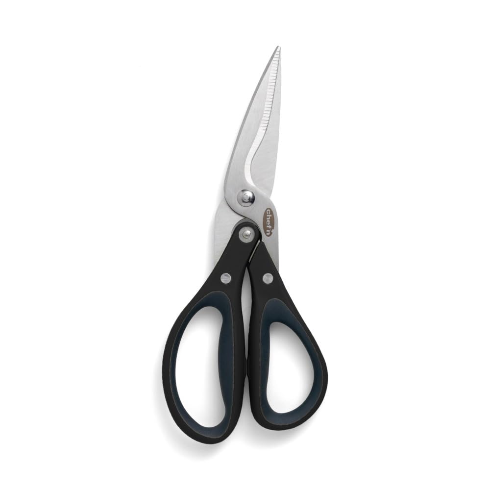 Chef'n FreshForce Poultry Shears, Heavy Duty Kitchen Meat Scissors, Stainless Steel, 22cm, Black — image 1