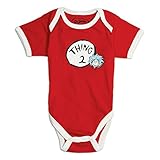 Dr. Seuss by Bumkins, Classic Short Sleeve Bodysuit-Thing 2, 6 Months
