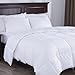 Puredown All Season White Down Alternative Comforter Duvet Insert, Peach Skin Fabric, Full/Queen Size
