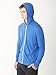 Alternative Men's Eco Zip Hoodie Sweatshirt, Eco Pacific Blue, Small