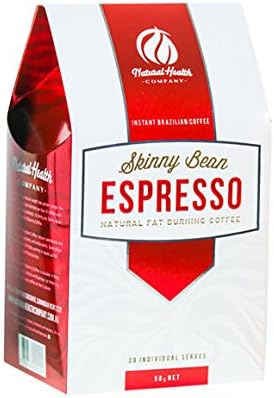 Skinny Bean Natural Fat Burning Brazilian Coffee Seven Fat Burning Ingredients & Antioxidants Vegan - 28 Individual Servings (Espresso)