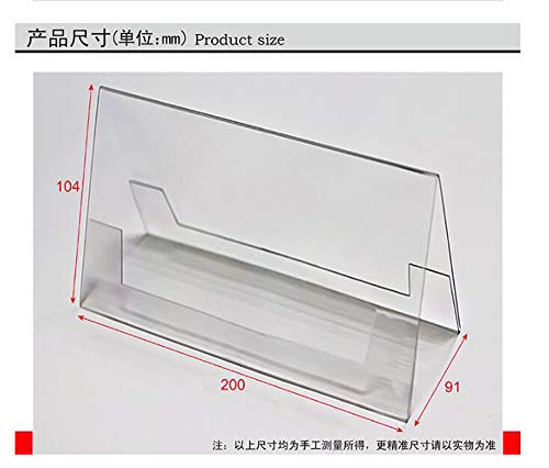 Acrylic Double-Sided Signage Vertical Signage Detachable Label Transparent Plastic Advertising Label Display Stand Triangle Conference Table Standard Table Card (5PCS) - Thumbnail 4