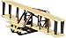 Hot Wings Planes Wright Flyer with Connectible Runway,Brown