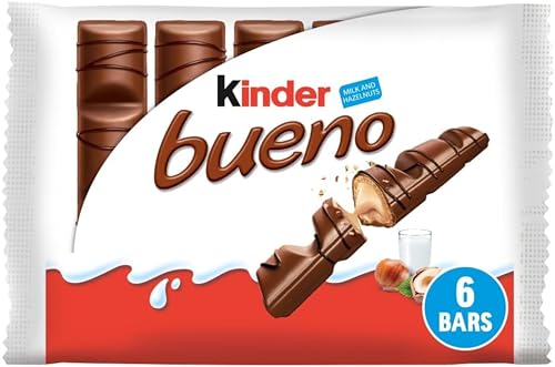 Kinder Bueno Classic Chocolate Bars, Pack of 6 - £1.60 S&S