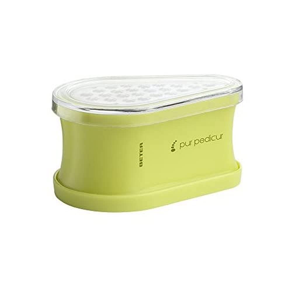 Beter Hardness Remover with Pedicure Reservoir - Removes Hardness and Dead Skin on Feet - Stainless Steel - with Pedicure File