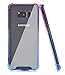 BAISRKE Clear Case for Galaxy S8 Plus, Shock Absorption Flexible TPU Soft Edge Bumper Anti-Scratch Rigid Slim Protective Cases Hard Plastic Back Cover for Galaxy S8 Plus - Blue Purple Gradien