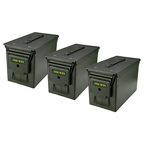 Raiseek .22 .223 .308 .30 .357 9MM .380 .40 .45 5.56 7.62 12GA Ammo Can Vinyl Skin Sticker Decal Molon Label Bullet Variety