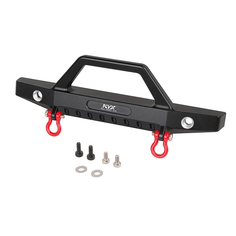 Photo 1 of KYX Racing CNC Machined Aluminum Front Bumper Upgrades Parts Accessories for 1/18 RC Crawler Car Traxxas TRX4M K10