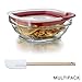 Rubbermaid Easy Find Lid Glass Food Storage Container, 2.5 cup (set of 4) and Free Baker's Secret Spatula - Bundle