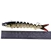 Isafish Swimbaits for Bass Crankbait Bionic Multi Jointed 8 Segment Pike Fishing Lures Minnow Hard Bait 5.35 Inch 0.66 Ounce