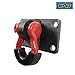 EAG D-Ring Shackles with Mount Red D-Rings Black Isolators Mount Brackets Pair