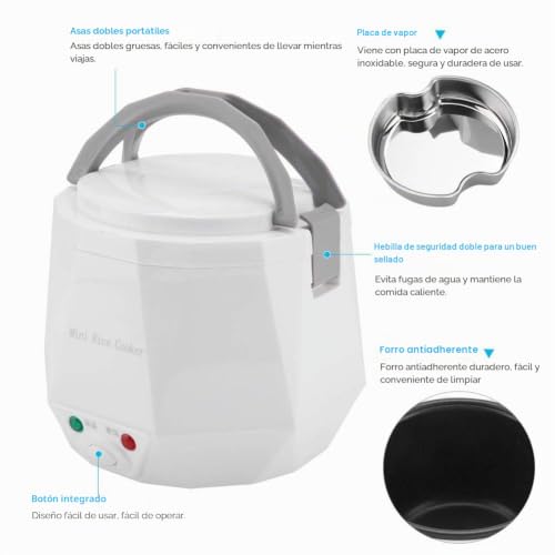Car Rice Cooker Portable Electric Cooker Multipurpose Cooker Truck Stove 24V 140W 1.6L