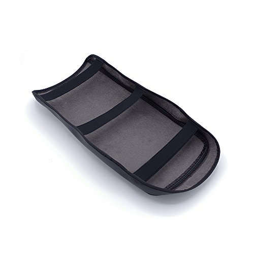 Kust fsx5662w Car Armrest Box Cover,Chevy Equinox Accessories Car Cusion,Auto Central Console Armrest Box Cover Fit for Chevrolet Equinox 2018 (Black-Black Stitches)
