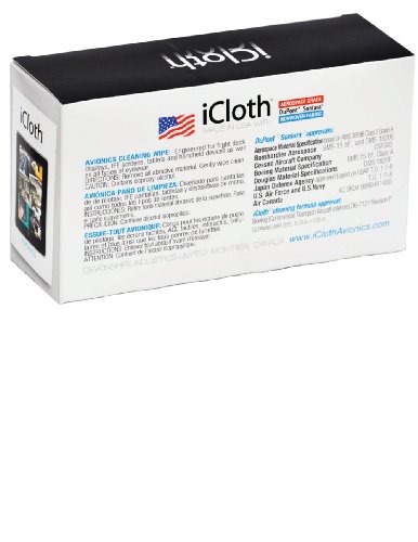 iCloth Large Lens and Screen Cleaner Pro-Grade Individually Wrapped Wet Wipes, 1 Wipe Cleans a LCD Monitor, Laptop, or Flat Screen HDTV, Box of 24