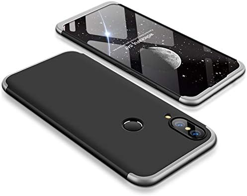SOCINY Case For Huawei P Smart Plus/Huawei Nova 3i,Coverage Degree Protection Combination Anti-Scratch PC Ultra-thin Shockproof Matte All-inclusive Skin case-black+silver