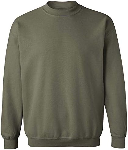 Gildan Fleece Crewneck Sweatshirt, Style G18000 Military Green at