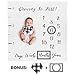 Baby Monthly Milestone Blanket for Baby Boy Girl, Gender Neutral Gift for Baby Shower, Age Months Growth, for Newborn Boys, Newborn Essentials 47