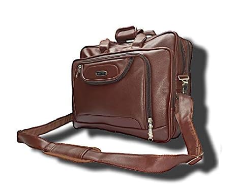leather office bags for mens amazon
