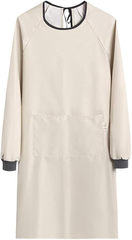 waterproof aprons for women Adults Long Sleeve Cooking Kitchen Apron