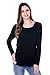 Bearsland Women's Maternity Nursing Tops Modal Comfy Long Sleeve Breastfeeding Shirts
