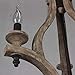 DOCHEER Vintage Rustic Wooden Chandelier Farmhouse 3-Light Wood Chandeliers Ceiling Pendant Lighting Fixture for Kitchen Island, Dining Room, Foyer, Entryway, Bedrooms.