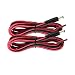 LeeKooLuu 2pcs Vehicle Power Cord Plug 8.2 ft Extension Cable for Backup Camera for Car/Camper/Truck Rear View Monitor Backup Camera Security Parking System. primary