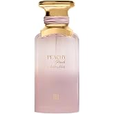 Ahmed Al Maghribi Peachy Peach Eau de Parfum 100ml Unisex | Playful gourmand fragrance with vanilla, pear, marshmallow, caramel, jasmine, patchouli, tonka, cashmere wood and white musk.