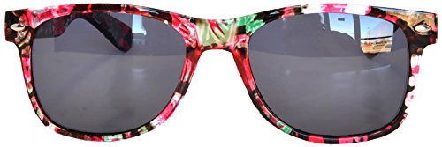 Classic Vintage Retro Style Sunglasses Smoke Lens Flower Frame OWL